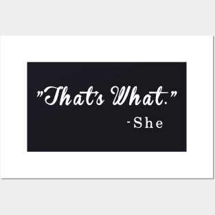 That S What She Said Funny Quotation Nerd Geek Humor Meme Mens Geek Wife Posters and Art